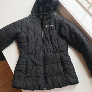 Girls Columbia black puffer
